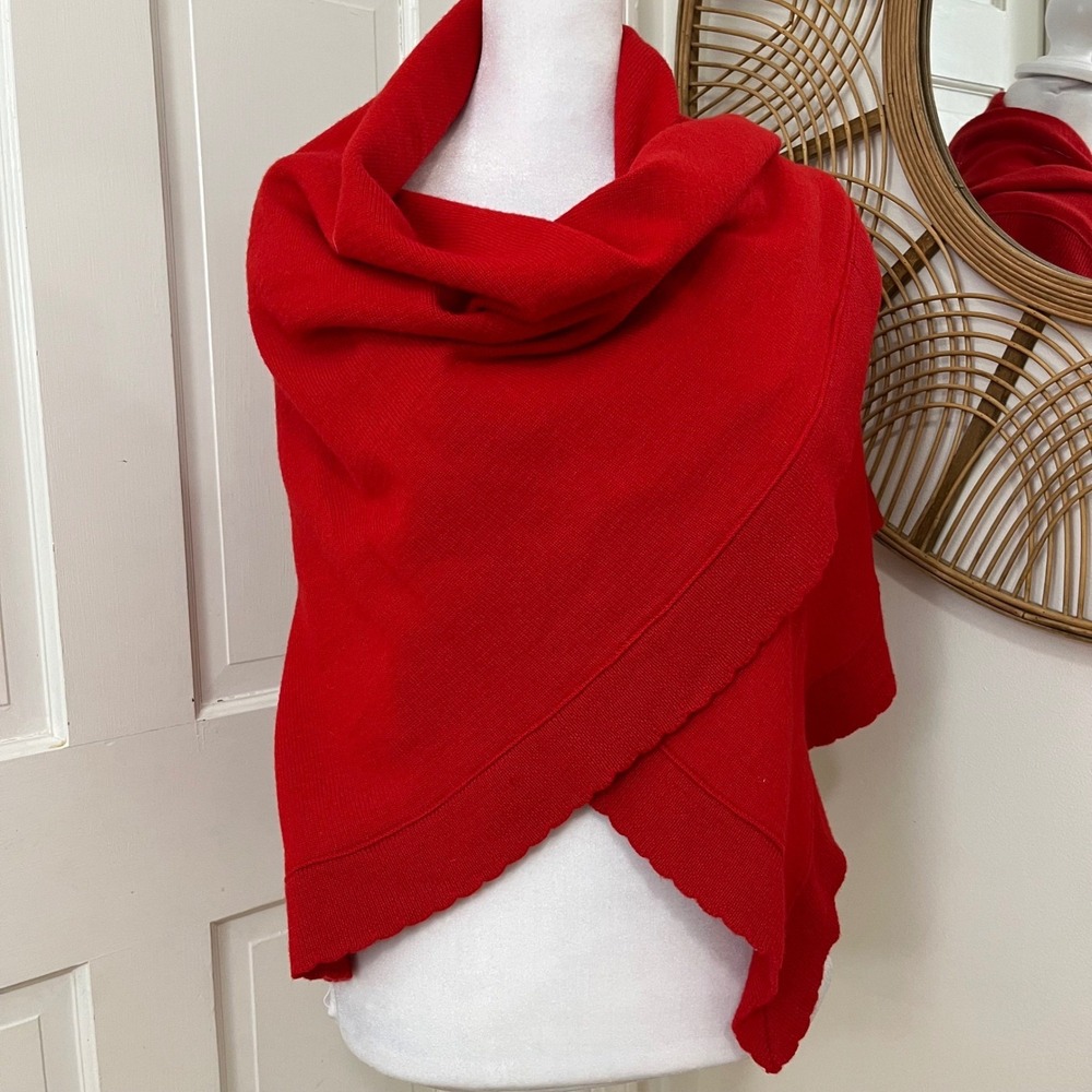 Elegant Red Women's Scarf